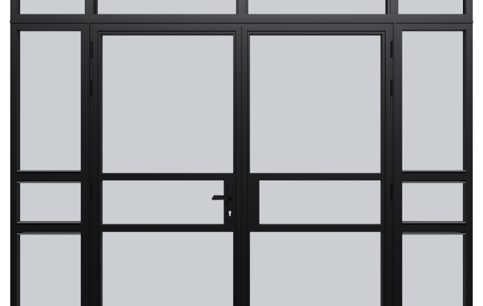 Double Door Fan Light Configuration